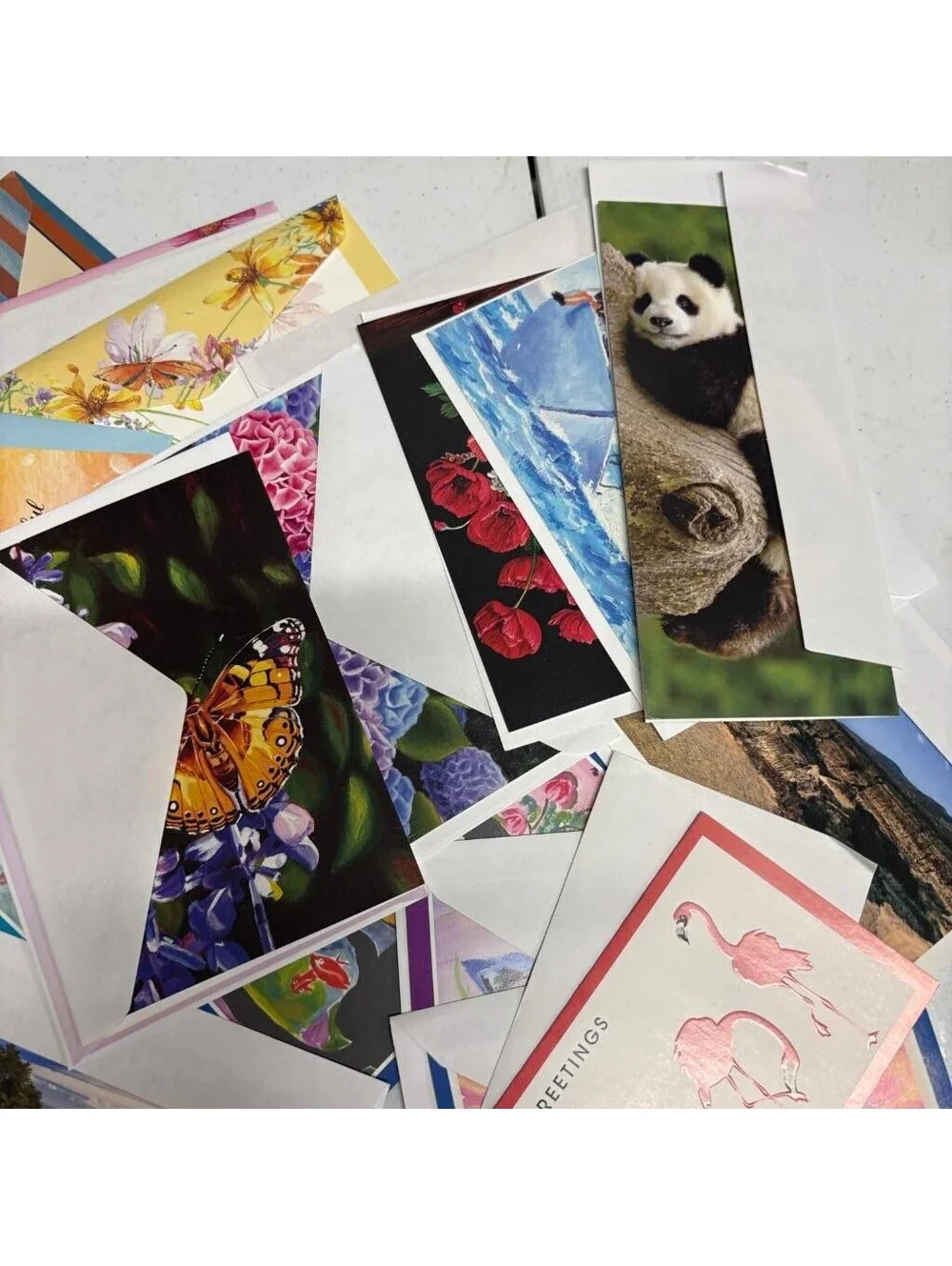 Assorted Greeting Cards Lot with Envelopes Animals Nature Birthday Spring